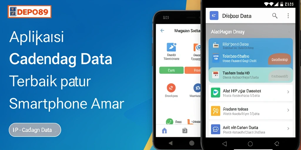 Antarmuka DEPO89 yang sederhana dan fungsional untuk Cadangan Data.
